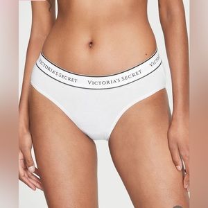 Victoria’s Secret Logo Cotton Panty White Large